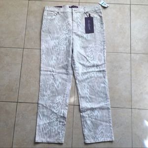Gloria Vanderbilt 16P Amanda Animal Print Pant NWT